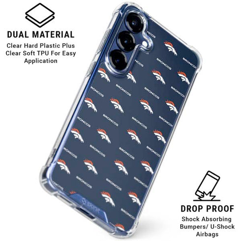 NFL Denver Broncos Blitz Series Galaxy S25 Clear Case